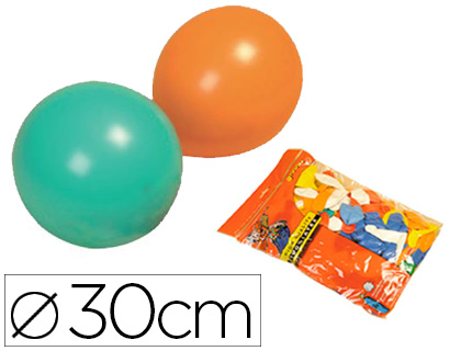 BALLON DE BAUDRUCHE DIAMTRE 30CM LOT 100 UNITS