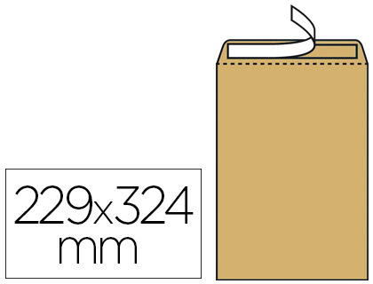 POCHETTE LA COURONNE KRAFT 1000 RAIES RECYCL C4 229X324MM 90G BOTE 250 UNITS