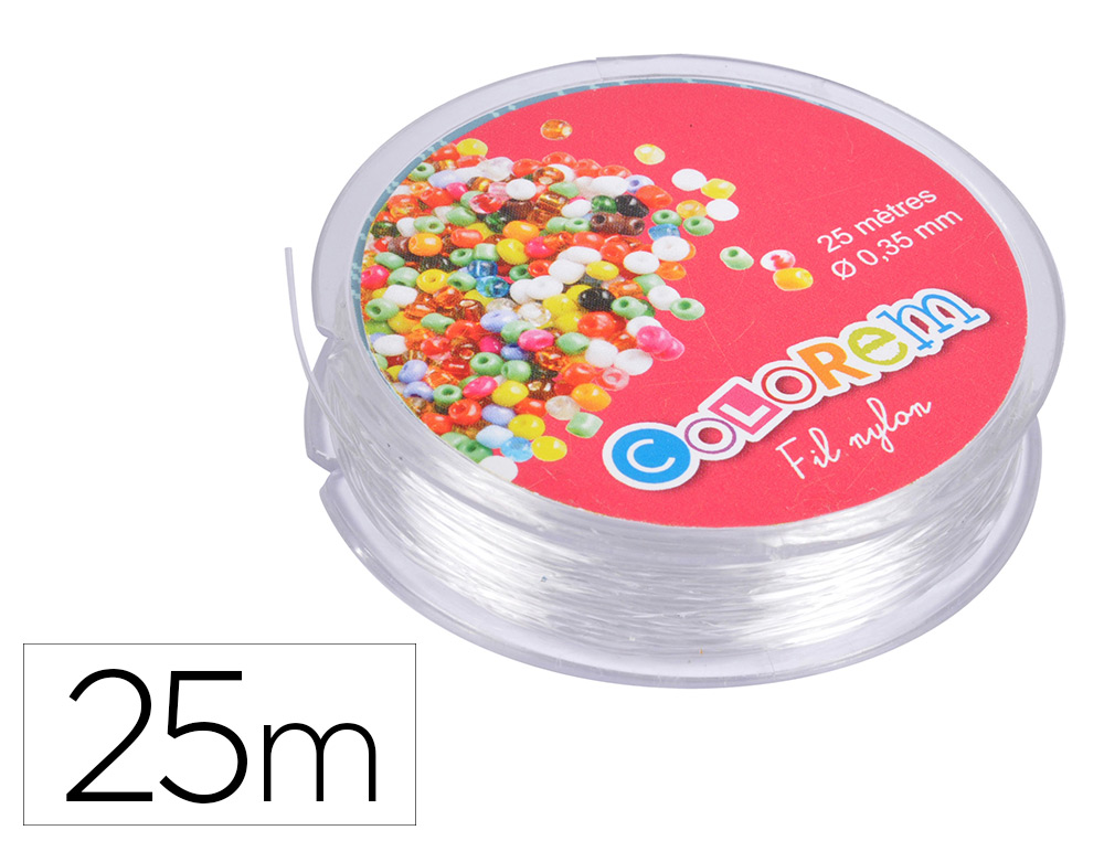 FIL NYLON DE FIL EN IMAGE PAISSEUR 0.35MMX25M TRANSPARENT