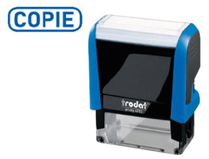 FORMULE COMMERCIALE TRODAT XPRINT COPIE EMPREINTE 44X15MM ENCRAGE AUTOMATIQUE RECHARGEABLE ROUGE