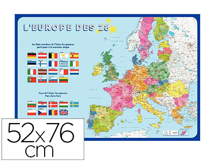 POSTER BOUCHUT GRANDRMY EUROPE 52X76CM 150G PELLICUL EFFAABLE  SEC