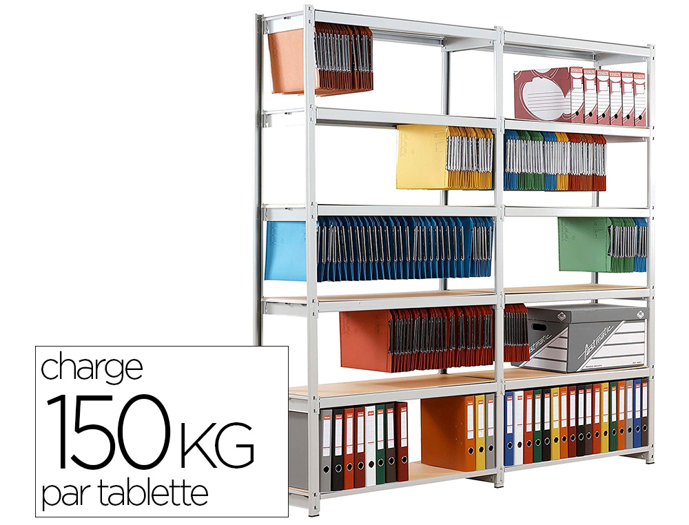 TAGRE PAPERFLOW RANG'CO STRUCTURE DOSSIERS SUSPENDUS 6 TABLETTES LMENTS SUIVANTS 100CM SUPPORTE 150KG/TABLETTE