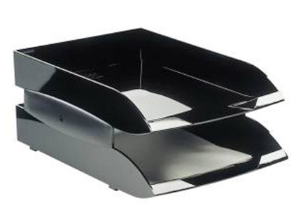 CORBEILLE  COURRIER CEP CONFORT POLYSTYRNE ANTICHOC RIGIDE 370X270X61MM COLORIS TRANSPARENT