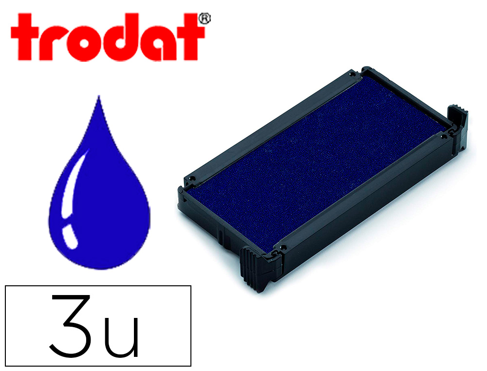 CASSETTE ENCRAGE TRODAT 6/4912 RECHARGE TAMPON PRINTY 4912/T 4952 XPRINT SIGNATURE  PARENTS 3 UNITES BLEUES