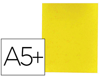 PROTGE-CAHIER COUTAL CARTE LUSTRE 3/100E FORMAT COLIER 170X220MM COLORIS JAUNE