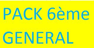 1- PACK 6me GENERAL